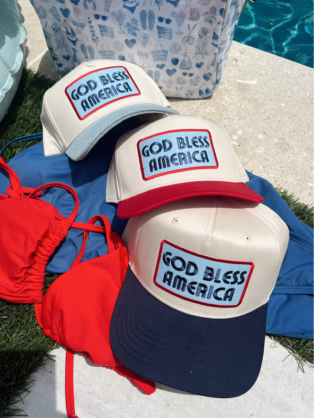 God Bless America - Vintage Trucker Hat