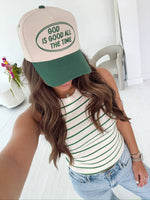 God is Good - Green Vintage Trucker Hat