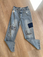 Easel Patchwork Denim