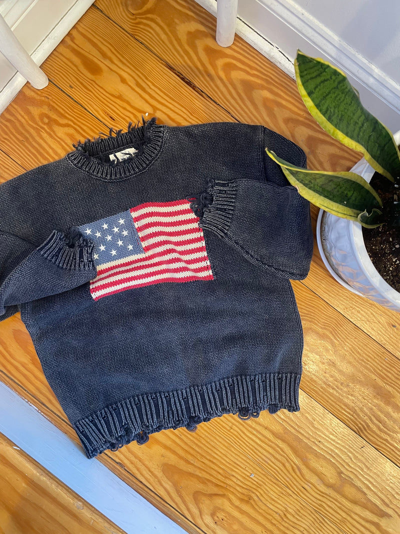 American Flag Sweater