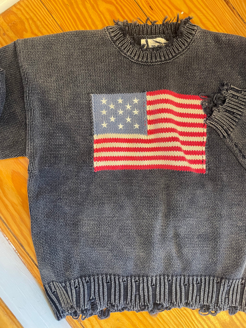 American Flag Sweater