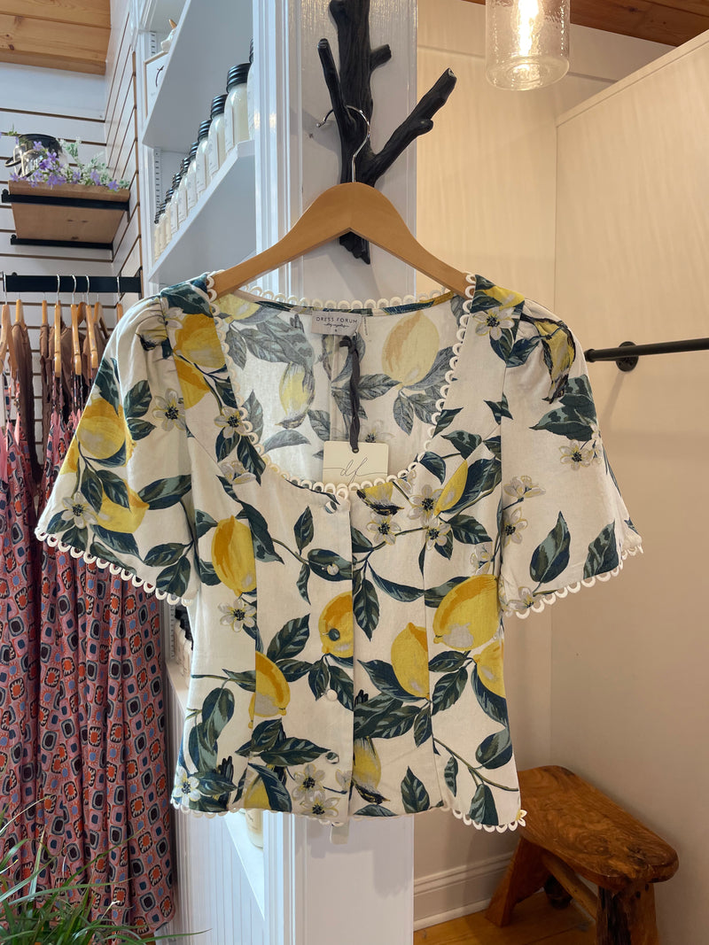 Lemon Garden Top