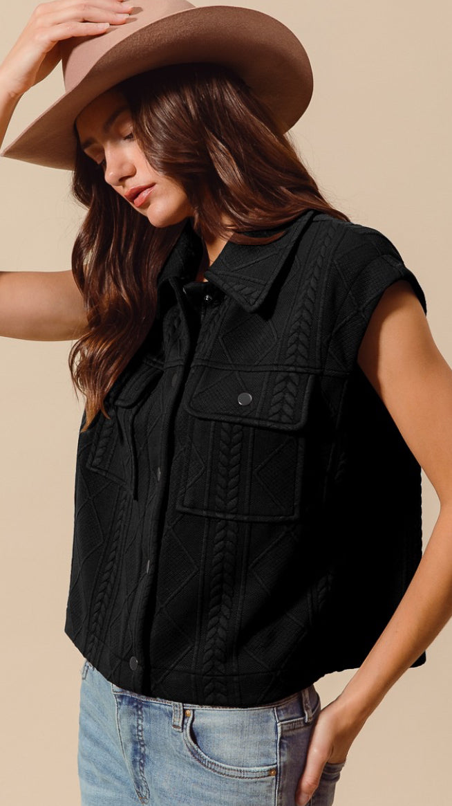 Kenzie Cable Knit Vest