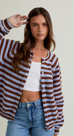 Reagan Striped Cardigan