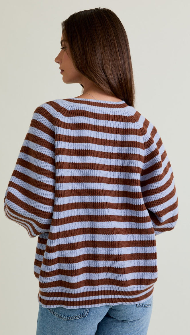 Reagan Striped Cardigan