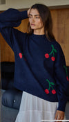 Cherry On Top Mock Sweater