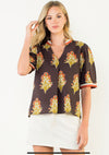 Fall Garden Floral Top