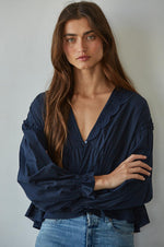 Willowisp Eyelet Collared Top
