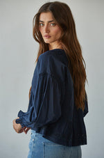 Willowisp Eyelet Collared Top
