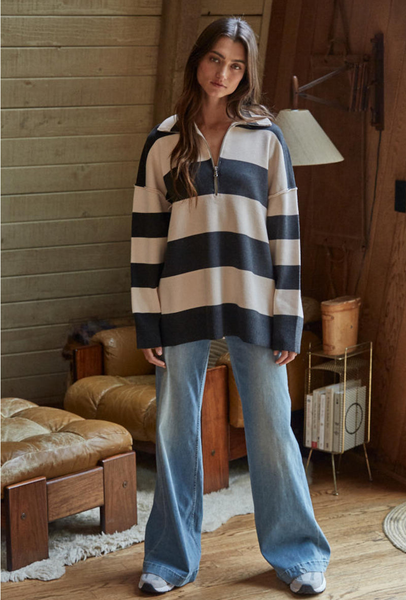 Fontaine Half Zip Sweater