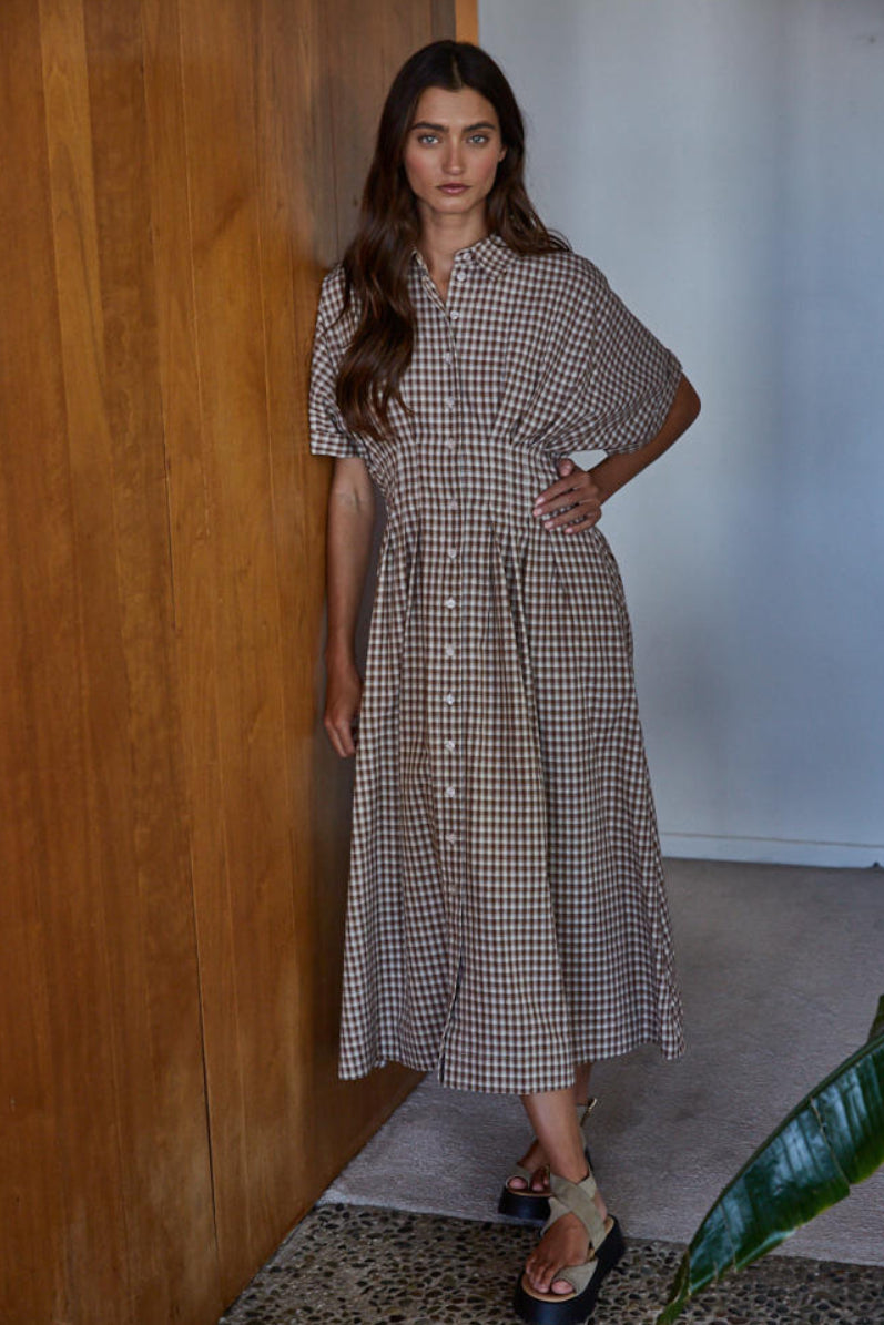 Belvedere Gingham Shirt Dress