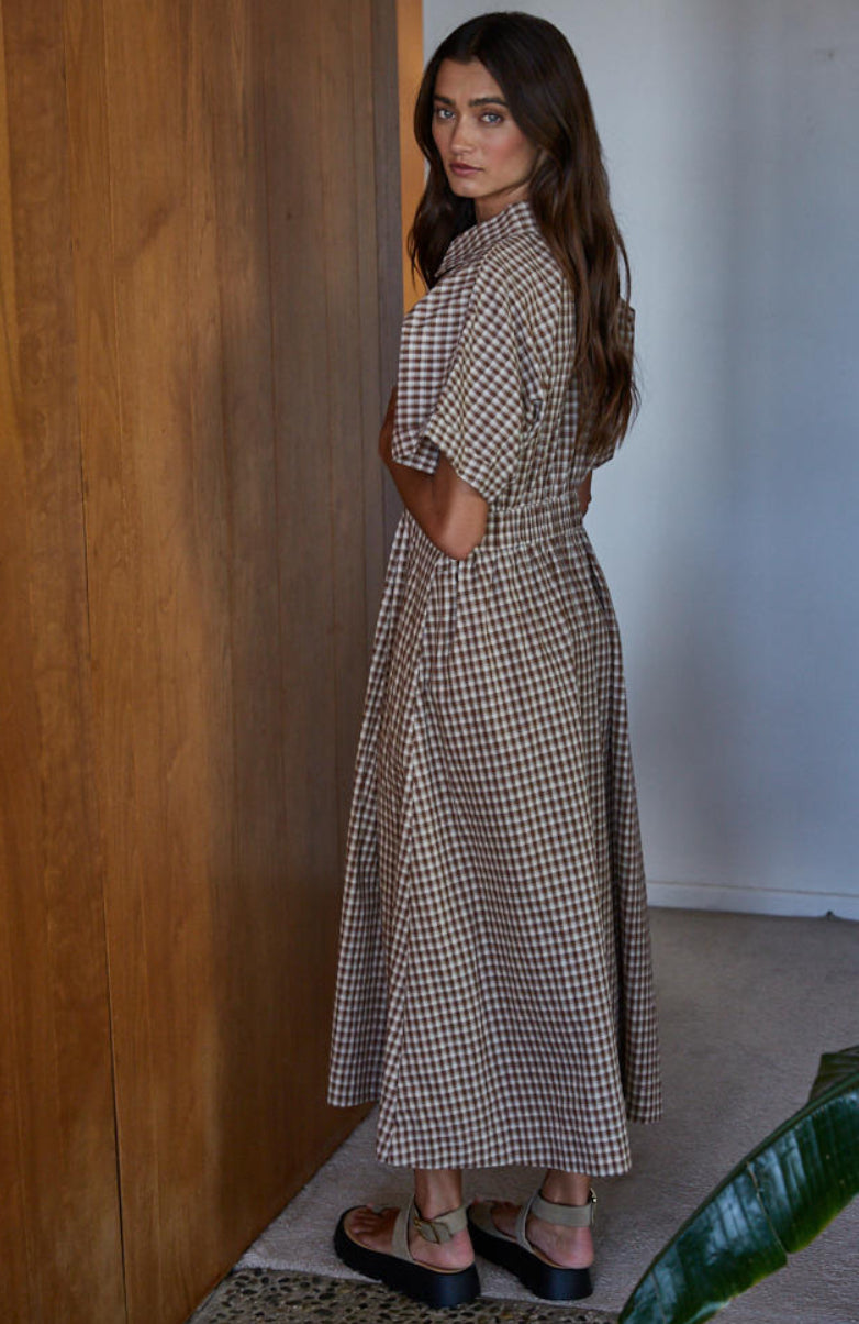 Belvedere Gingham Shirt Dress