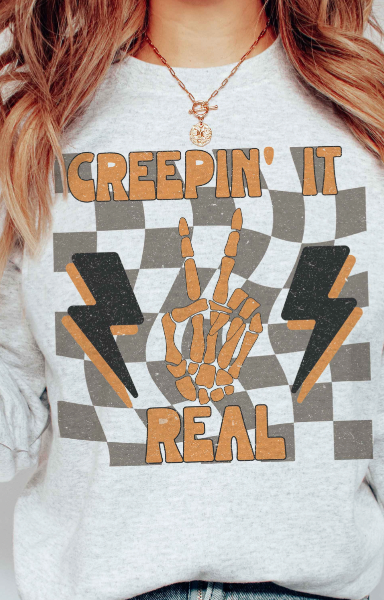 Retro Creepin It Real Sweatshirt