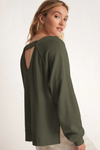 Open Back Sweatshirt