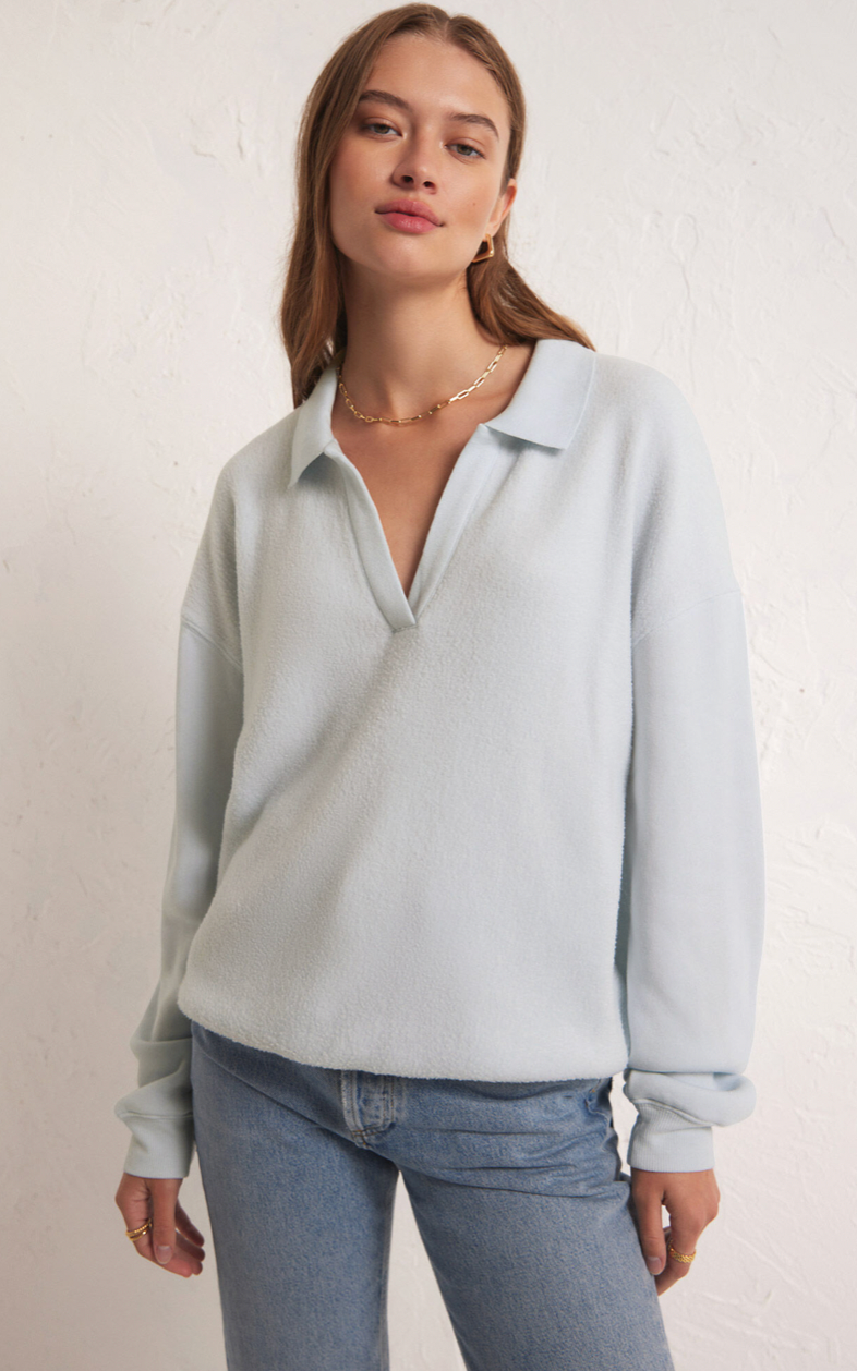 Nico Reverse Fleece Top