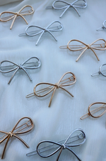 Dainty Metal Bow Clip