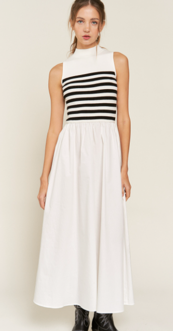 Maxi Stripe Knit Dress