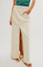 Come As You Are Denim Maxi Skirt