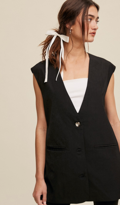 【CUSTOM CULTURE】TAILORED LONG GILET 310T CUSTOM CULTURE】TAILORED LONG GILET 310T