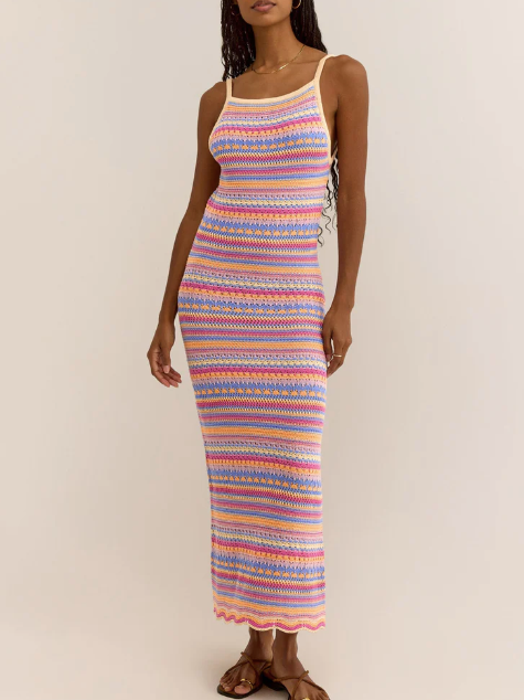 Santa Cruz Stripe Midi Dress