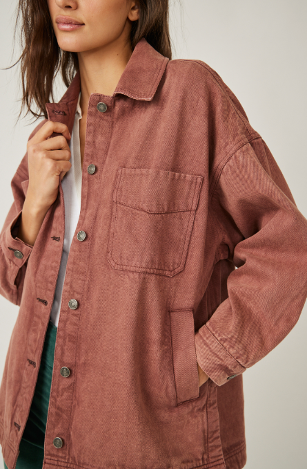 Free People Madison City Twill Jacket