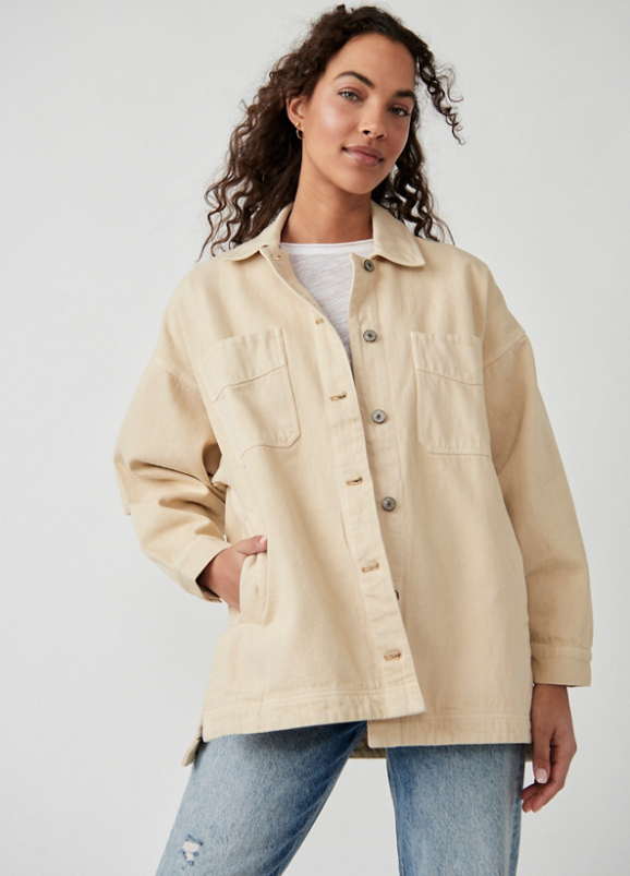 Free People Madison City Twill Jacket