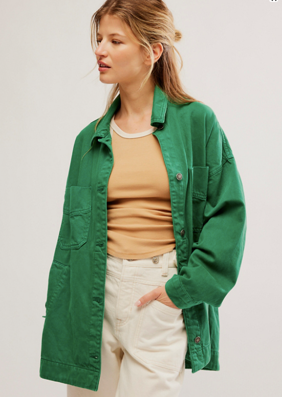 Free People Madison City Twill Jacket