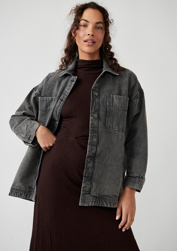 Free People Madison City Twill Jacket