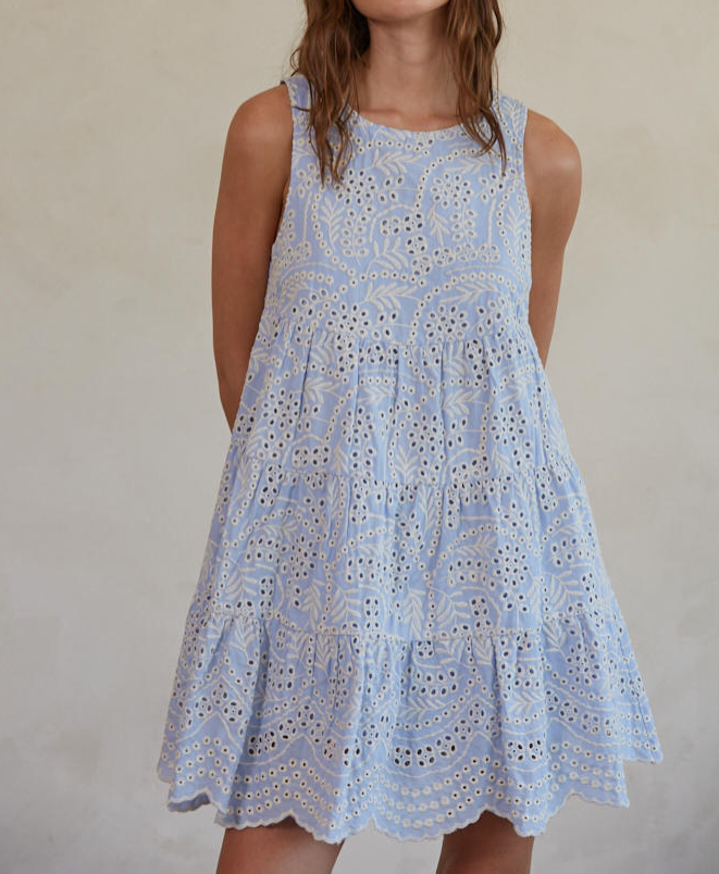 Fae Eyelet Dress Woven