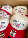 Take It Easy Vintage Trucker Hat