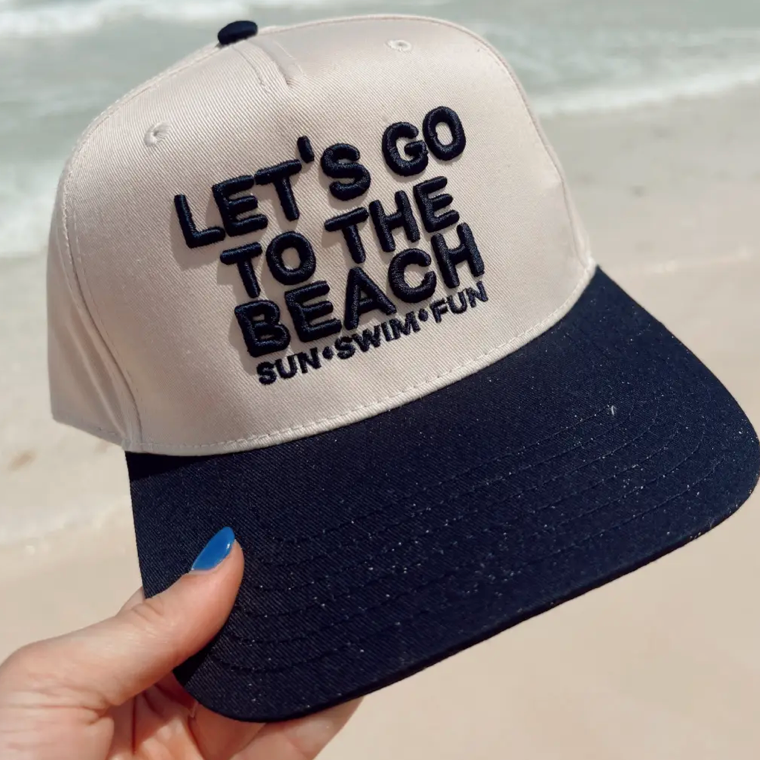Lets Go To The Beach Trucker Hat