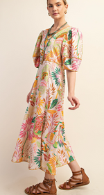 Floral Printed Midi Dress