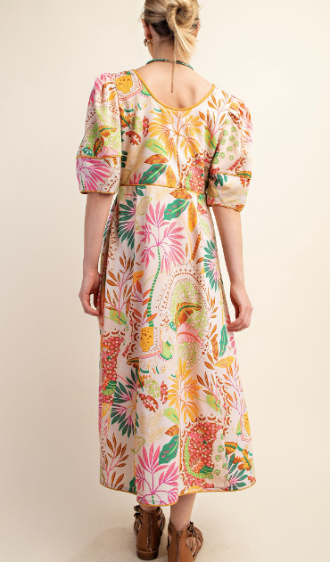 Floral Printed Midi Dress