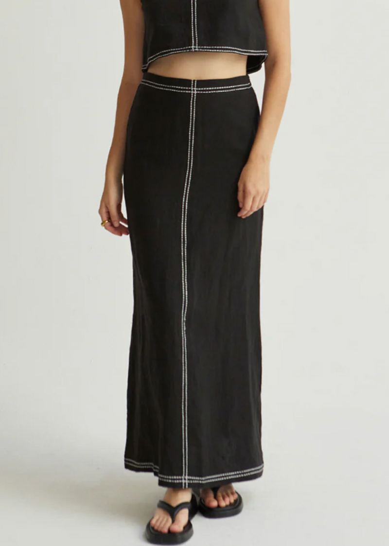 Kenzy Linen Maxi Skirt