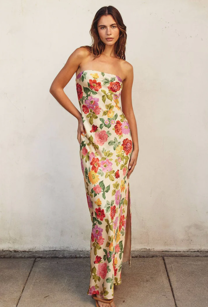 Gift Of Love Strapless Maxi Dress