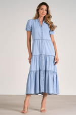 Short Sleeve Midi Dress