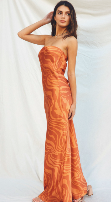 Wilder Days Strapless Maxi Dress