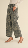 Leopard Print Barrel Pants