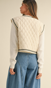 Embroidered Quilted Vest