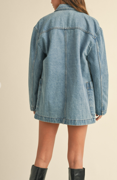 Denim Oversize Blazer