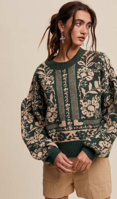 Veronica Floral Sweater