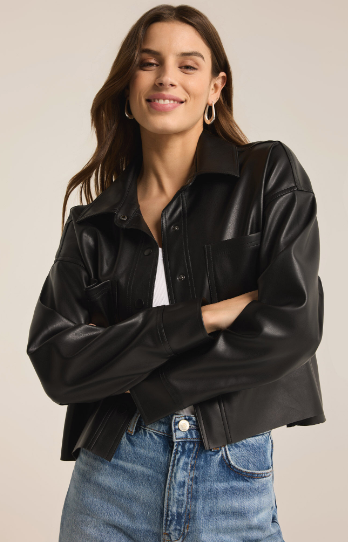 All Day Faux Leather Jacket