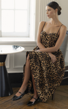 The Lacie Leopard Midi Dress