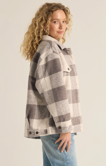 Preston Knit Plaid Jacket