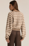 Este Mettalic Stripe Cardigan