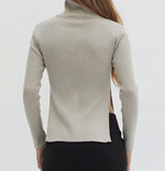 Lindsey Ribbed Turtle Neck Sweater Top