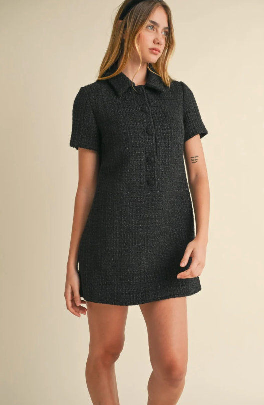 Jewels Tweed Mini Dress