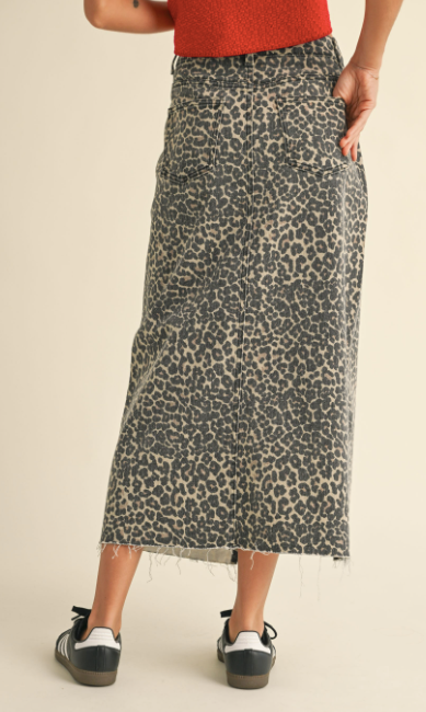 Leopard Print Skirt