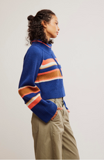 Striped Greta Half Zip