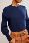 Free People Easy Street Crop Pullover